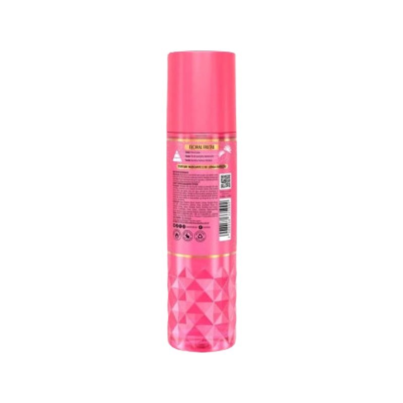 Frasco rosa brilhante do Body Splash Salon Line Xerosa Viva La Vida 200ml em destaque frontal.