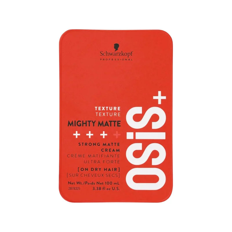 Frente da embalagem do Creme Modelador Osis Mighty Matte Fixação Forte 100ml